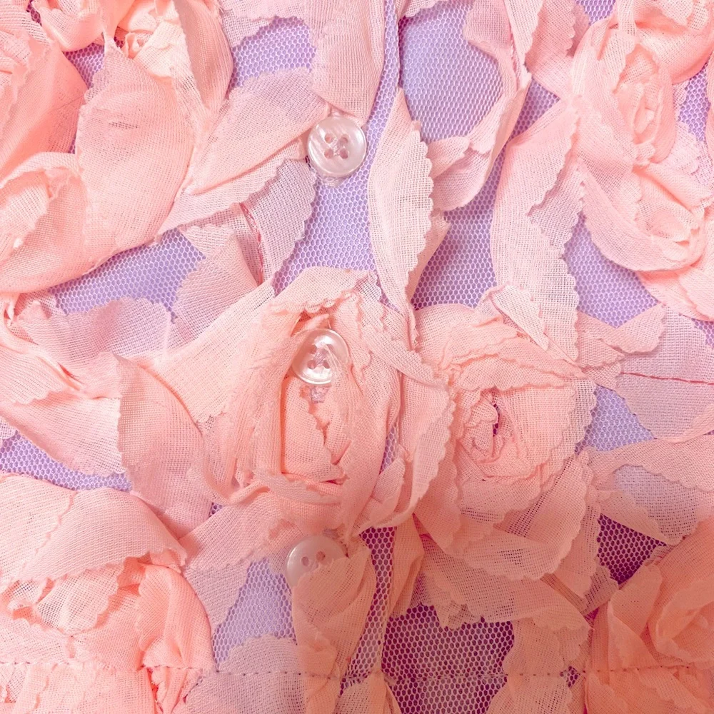 Gymboree Lavender and Peach Roses Baby Dress/Top Size 18 to 24 Months